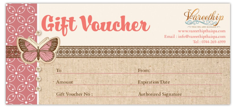 gift vocuhers / discounts - Special Offer Gift Voucher Card Discount